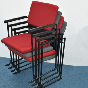 办公会议椅培训椅红色学生椅高档层叠洽谈会客椅电脑职员椅子 新款