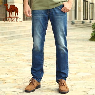 2014夏装 骆驼男装 牛仔裤 男士 子SS07 商务休闲直筒长裤 非卖品