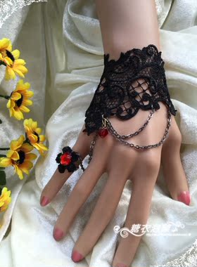 腕带饰品欧美手链戒指蕾丝复古女