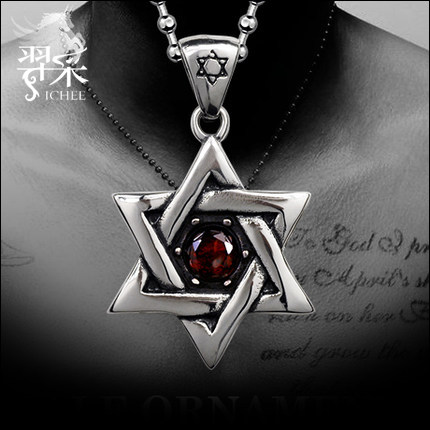 man Titanium Necklace clavicle Nightclub With accessories Europe and America Trendsetter gemstone Six awn star girl student loversin the Accessories/Fashion Jewelry, Necklace  category - from Buy2taobao.com to provide professional Taobao agent buy service