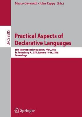 【预订】Practical Aspects of Declarative Languages