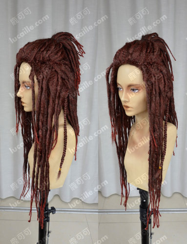 DMMDmink敏克DRAMAtical Murder黑人脏辫cosplay假发