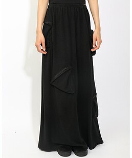 新款女装ikumi日系i时尚大牌大口袋女式宽松长裙女