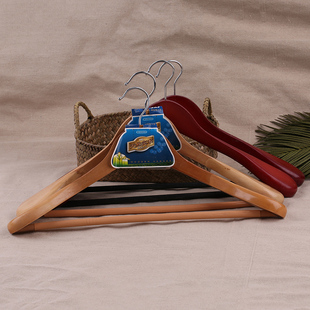 高档实木宽肩西装衣架无痕复古西服衣架肩宽衣撑酒店加肩大衣撑子