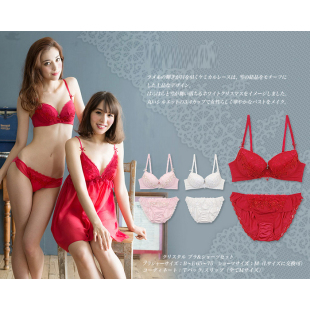 日单 大红粉红甜美薄杯聚拢纯色单文胸胸罩70B70C75C 花夭灼灼