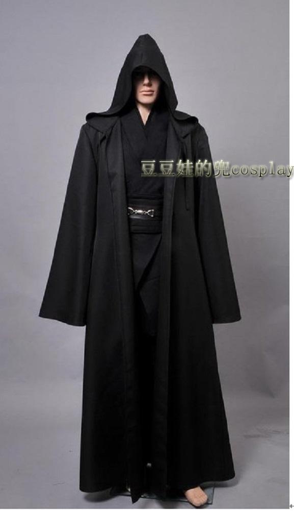 cosplay星球大战绝地武士安纳金黑色款，欧比旺棕色款免邮定制