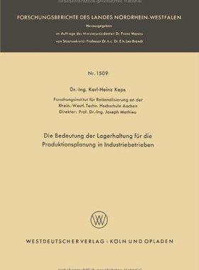 【预售】Die Bedeutung Der Lagerhaltung Fur Die Produkt...