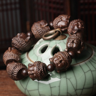 木佛珠手串18毫米手链结缘释迦摩尼头款档位挂汽车挂件汽车用品