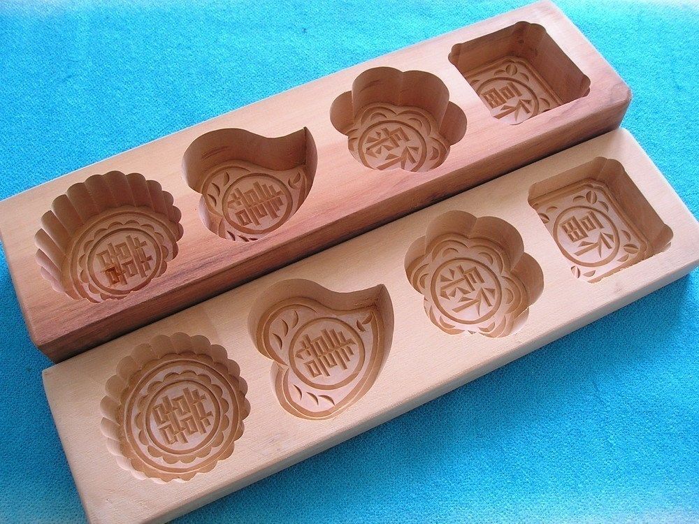 2厘米木质手工雕月饼模具手工雕刻糕点模冰皮月饼馒头豆沙包磕子