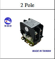 台湾贺电 NHD 原装进口 AC交流接触器 2P螺丝型20A AC-202