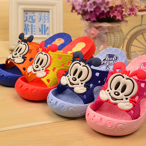 巴布豆夏包头童鞋1-2-3-4岁男女童宝宝软底防滑鞋儿童凉拖鞋包邮