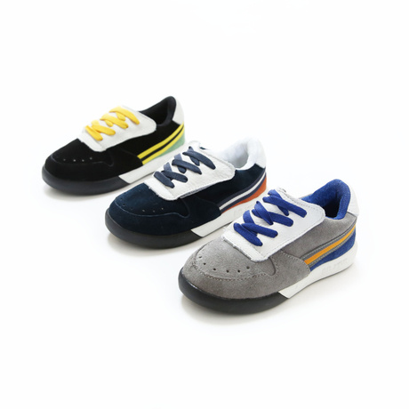 Chaussures enfants en suède ronde - semelle tendon - Ref 1009928 Image 43