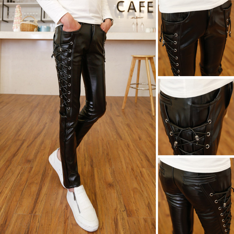 Pantalon cuir homme droit pour jeunesse - Ref 1484652 Image 1