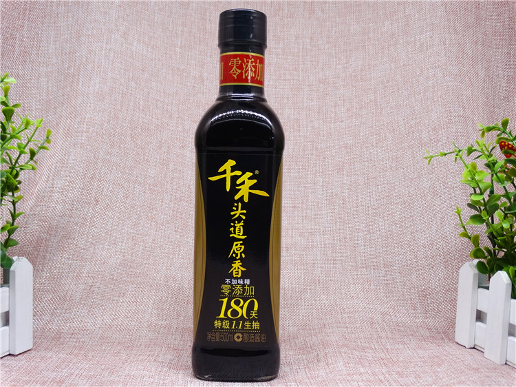 一瓶包邮 酿造酱油特级生抽千禾头道原香酱油 不添加味精防腐剂