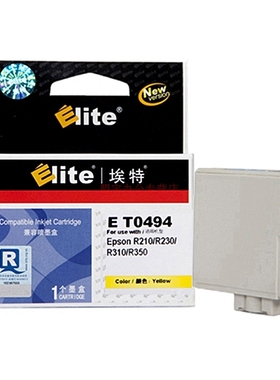 埃特（Elite） E T0494 黄色墨盒 适用爱普生R210/R230/R310/R350
