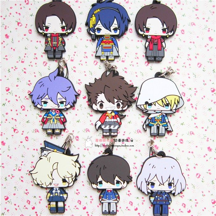 日单正版散货【刀剑乱舞】宗近清光A店特典 豆豆眼vol.1 橡胶挂件