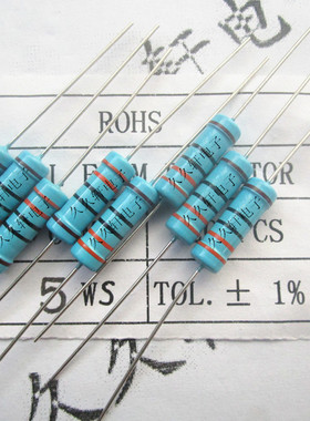 精密五环电阻 5Ws 1% 300K 4.7K 82K 1K 120K 36K 金属膜 5*16