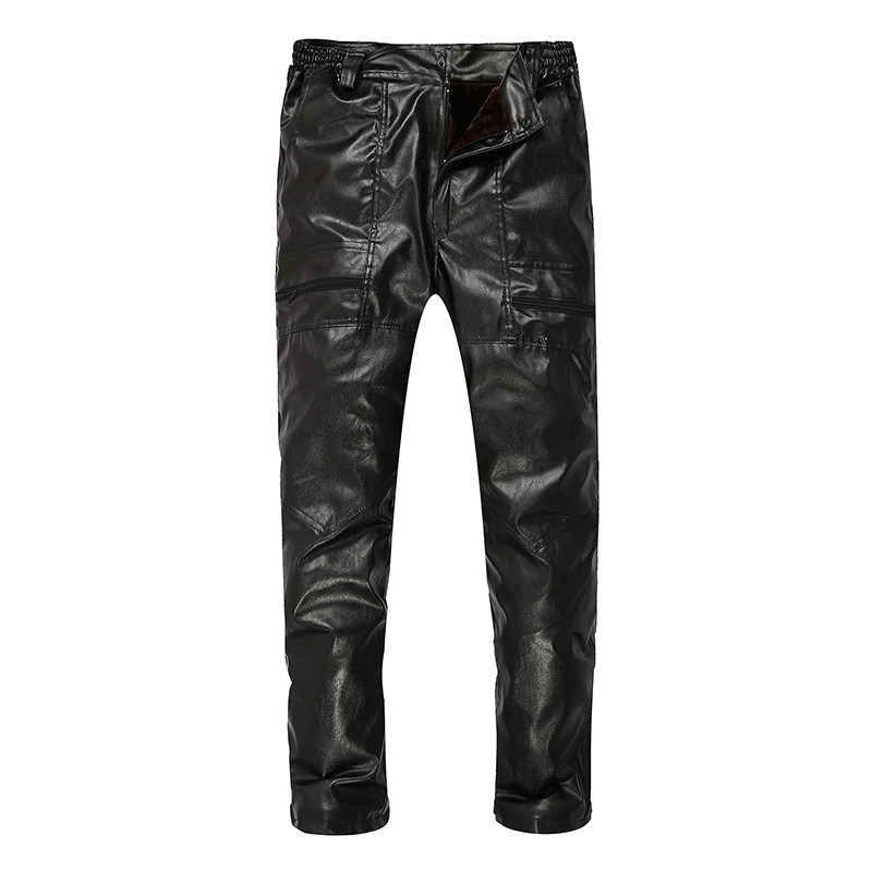Pantalon cuir homme droit pour hiver - Ref 1483381 Image 1