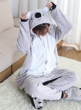 龙猫动物考拉居家服演出连体睡衣