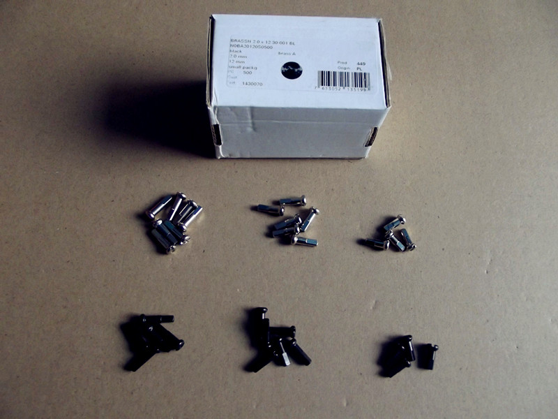 DT 铜辐条帽 14G 15G 12MM 14MM 16MM 黑色 银色