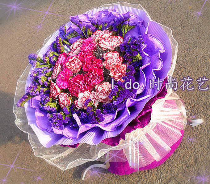母亲节康乃馨勿忘我鲜花速递