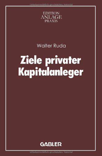 【预售】Ziele Privater Kapitalanleger
