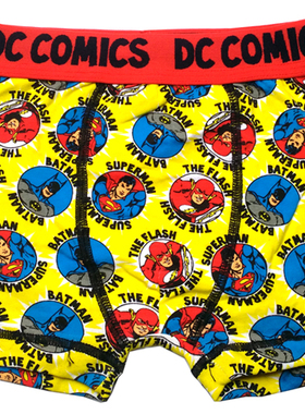 哟呼！DC*3-4岁男童黄色平角内裤平脚四角短裤6225708