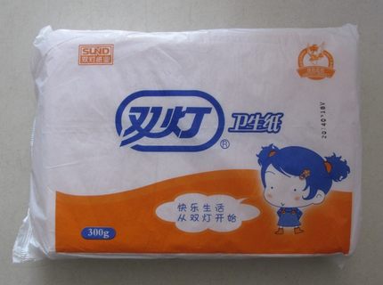 双灯  300g 平版优质卫生纸厕纸 江浙沪皖10包免邮