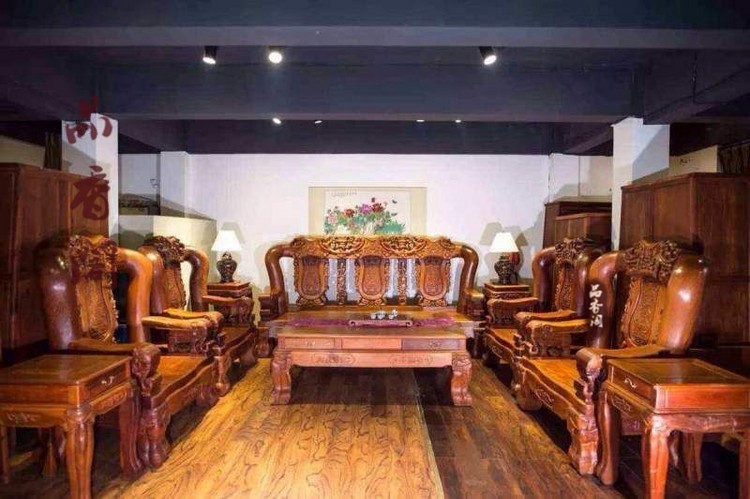 缅甸花梨20CM战国沙发家具红木家具大果紫檀沙发18公分大象沙