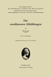 【预订】Die Semilinearen Abbildungen