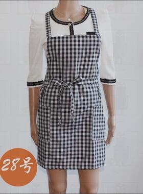 清仓  日单时尚简约烘培花艺咖啡厅男女工装围裙多口袋工作服防污