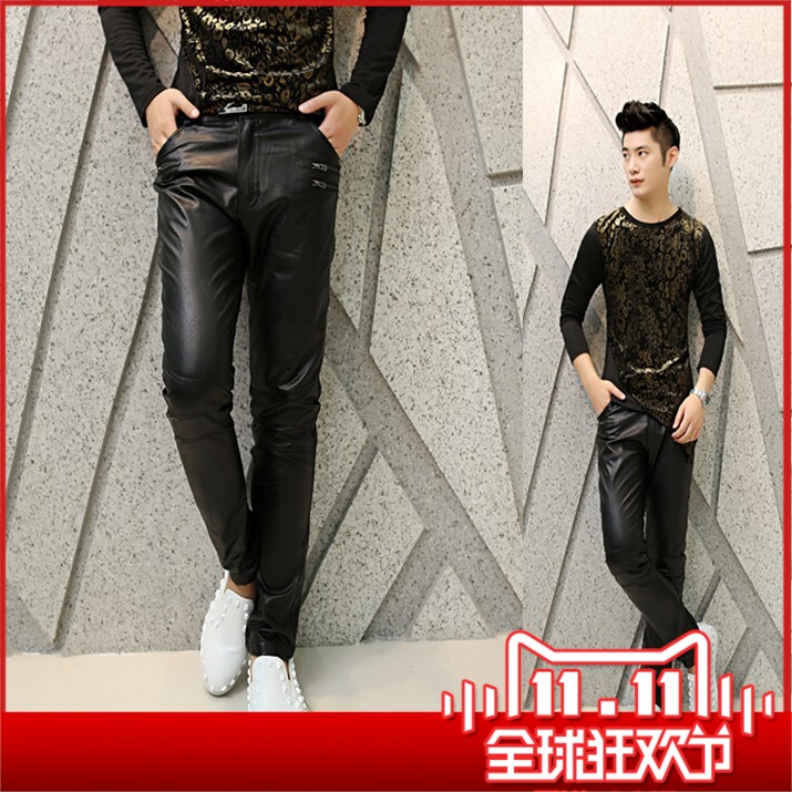 Pantalon cuir homme pour jeunesse pour automne - Ref 1494419 Image 1