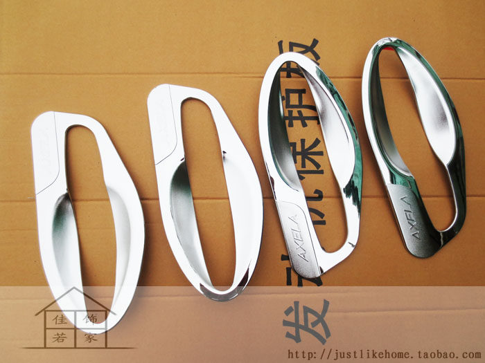 14款马自达3昂克赛拉 专用镀铬门碗 防指甲刮伤 加大款门碗装饰贴