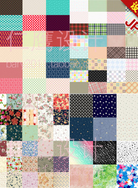 活泼可爱的爱心格子碎花条纹星星填充背景jpg图片设计素材LP49