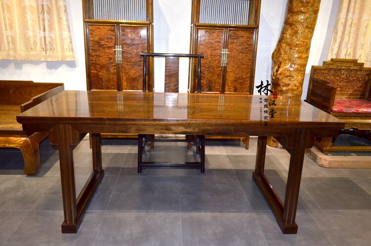 写字台林汉堂楠木画案明式