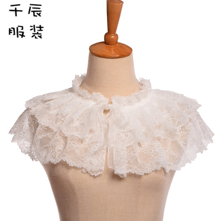 围巾小披肩花边饰品假领子