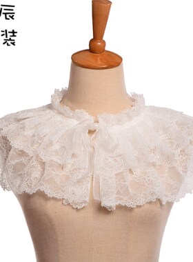 围巾小披肩花边饰品假领子