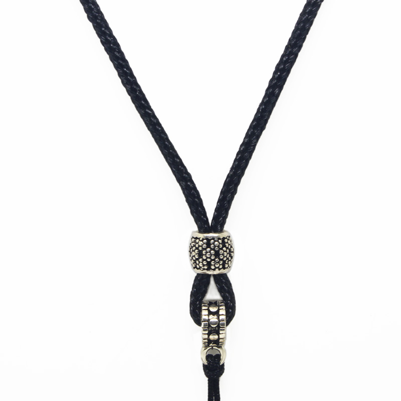 925银编织玉坠挂绳项链绳子翡翠玉器吊坠绳水晶挂件绳男女黑红色