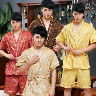开衫 厂家高档纯棉汗蒸服开襟洗浴衣男士 浴服桑拿按摩服足浴服
