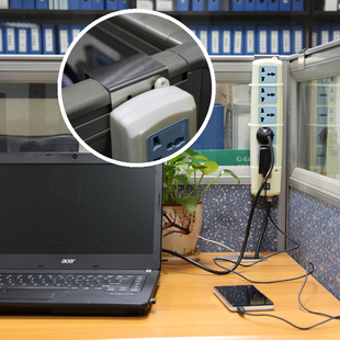 创意屏风挂架/插线板/拖板挂架/电话挂架/下挂缝插线板收纳挂钩