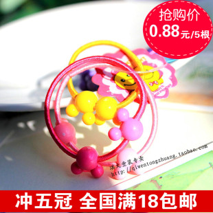 配件发绳发圈 爆款 女童装 发饰头饰品 不伤发宝宝橡皮筋 儿童韩国版