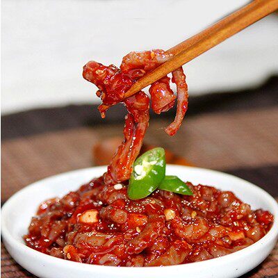包邮章鱼海鲜酱辣酱下饭调料酱拌饭面酱菜调味