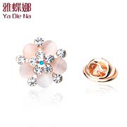 CI Ma ya na genuine lovely flower rhinestones pin small brooches Korea clasp-Korean edition accessories cmc08