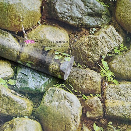 仿真石头环保防水自粘带胶墙纸壁纸 墙围阳台翻新装饰墙贴纸包邮