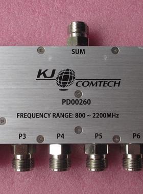 进口kj comtech  580MHz-2400MHz 1W 一分八同轴宽带功分器