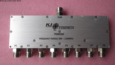 进口kj comtech  580MHz-2400MHz 1W 一分八同轴宽带功分器