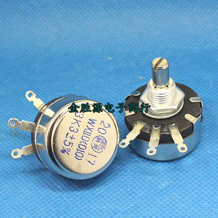 精密单圈线绕电位器 WX110 010 WX010 3K3 3.3K 5%可调电阻器原装