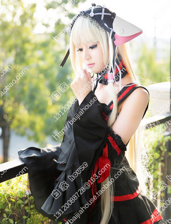 浅金色道具长直发