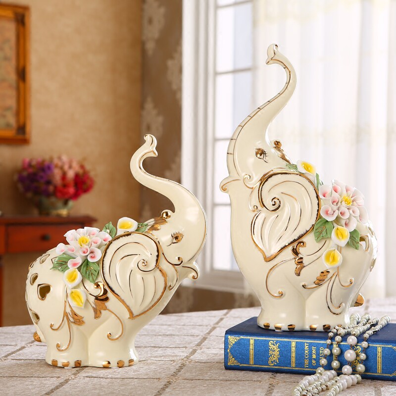 European style ceramics elephant Decoration Lucky a living room TV cabinet decorate Arts and Crafts Housewarming gift marry gift originalityin the Home accessories , Decoration  category - from Buy2taobao.com to provide professional Taobao agent buy service