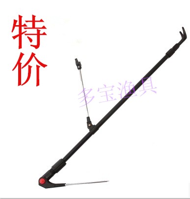 特价铝合金钓鱼插地两用架杆